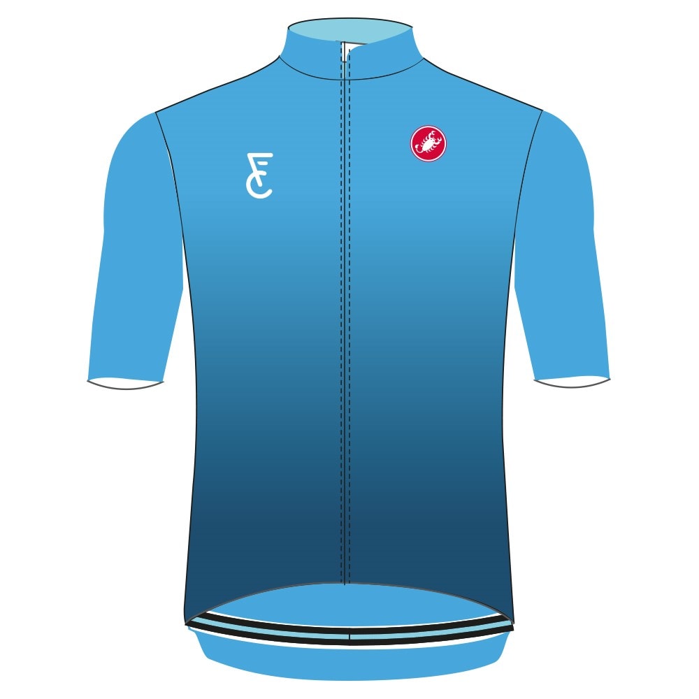 blue jersey cycling