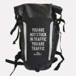 Sac à dos de cyclisme étanche noir - Vous n'êtes pas coincé dans les embouteillages