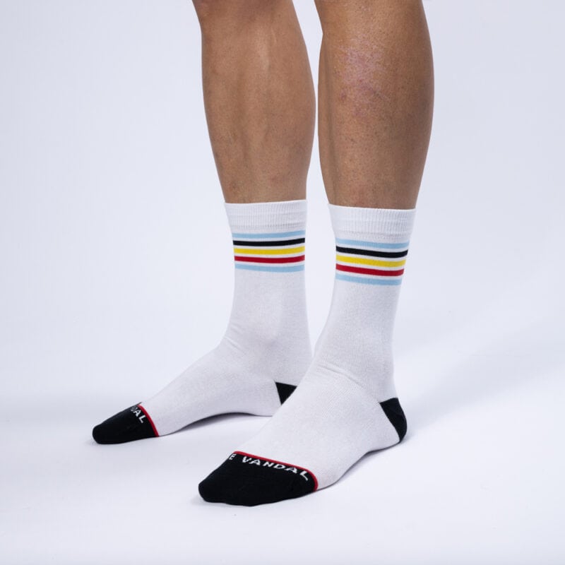 Belgium casual sock white packshot VK