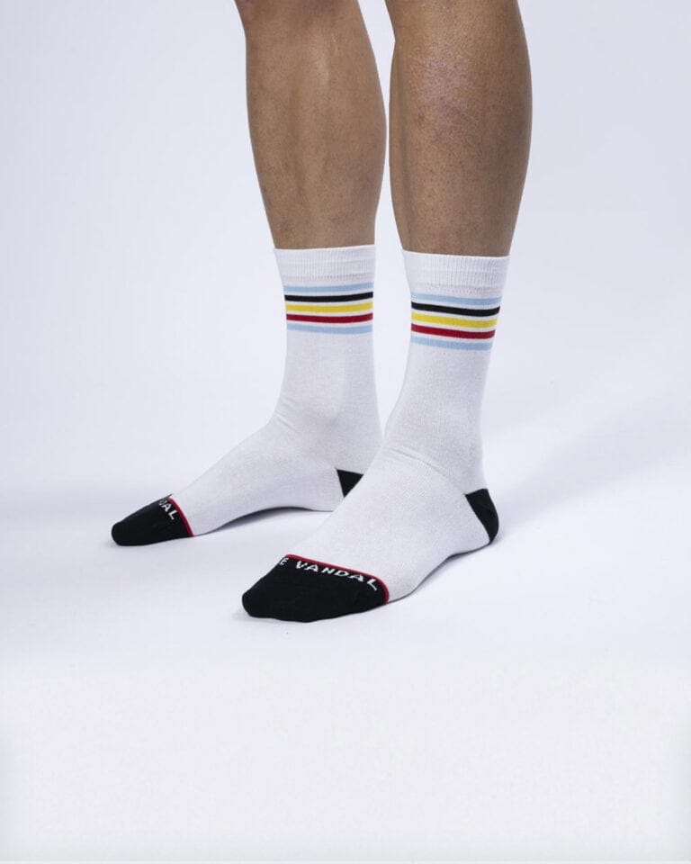 Belgian Cycling Casual Socks White