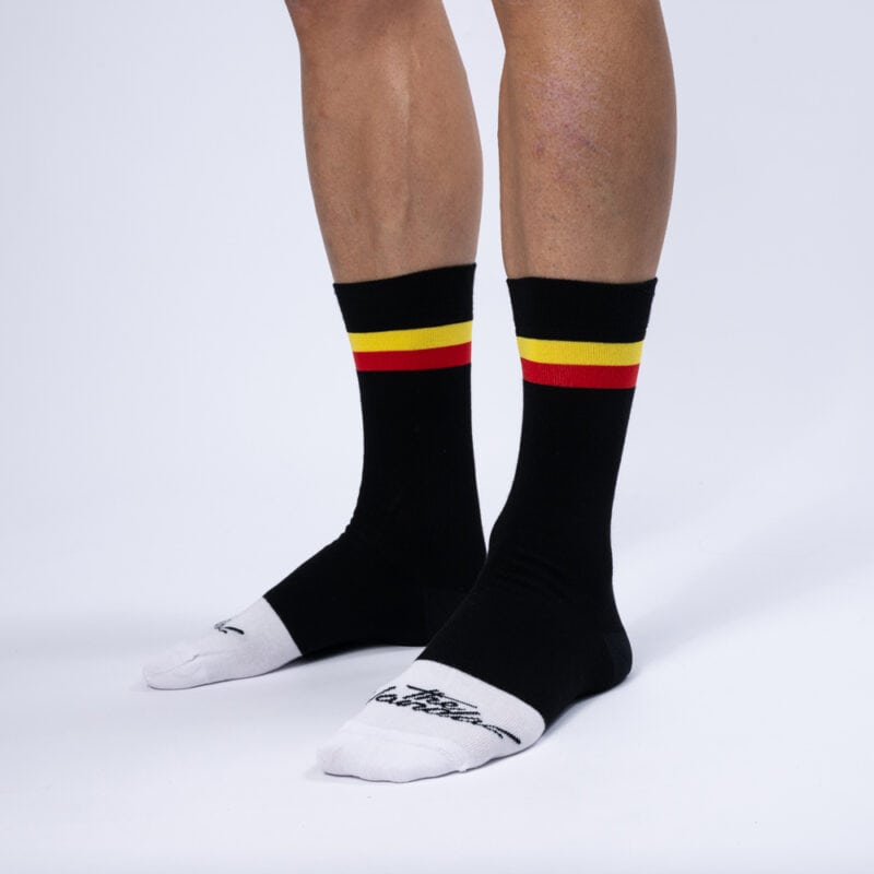 Black Belgium casual sock packshot