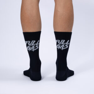 Full gas black Stripes performance sock ZK packshot