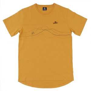 Premium t-shirt Men hilly ocker front