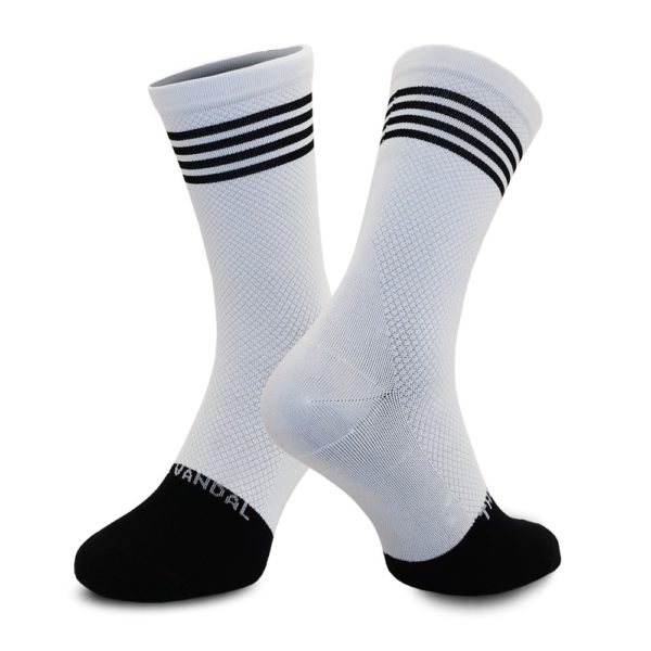 Chaussettes de cyclisme blanches