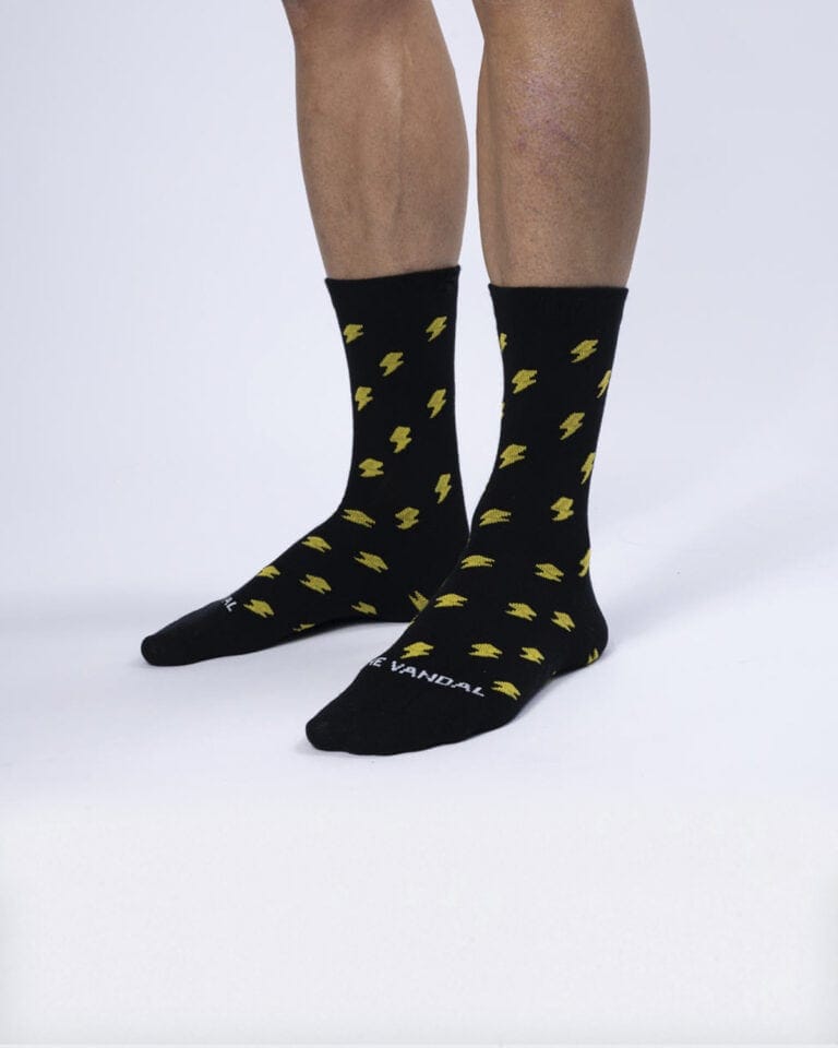 Casual Lightning Sokken Zwart