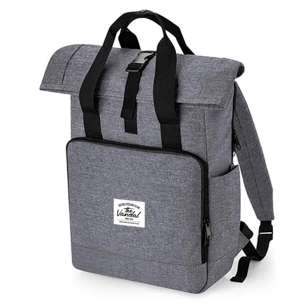 Roll-up backpack melange gray