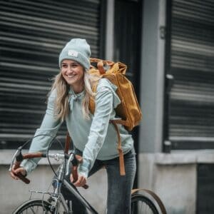 Sac à dos à roulettes Moutarde 1