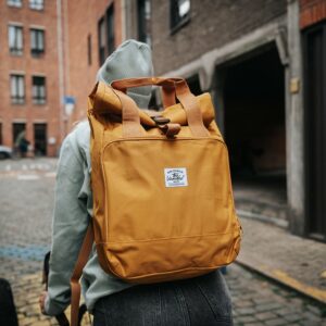 Rollup Backpack Mustard 2