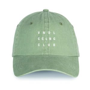 Packshot vintage trucker cap olive CLub white