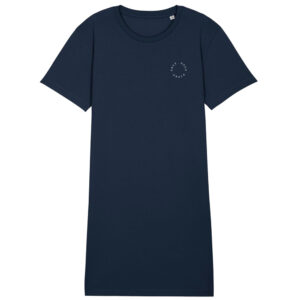 Packshot t-shirt dress navy