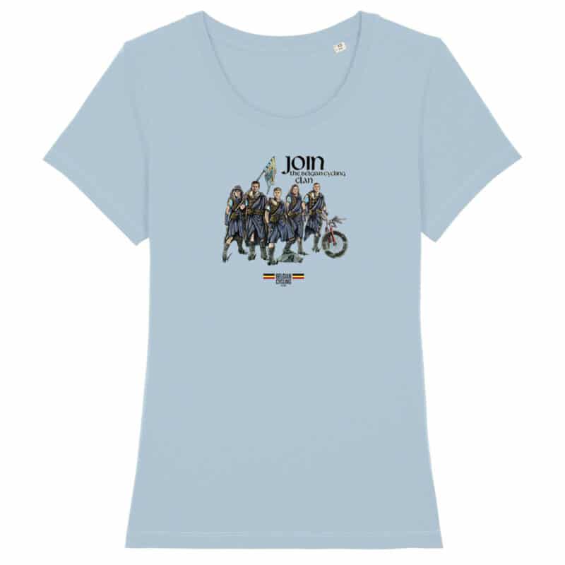 Packshot schotland dames t-shirt blue