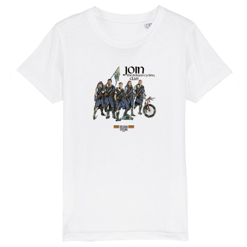 Packshot schotland kids t-shirt white