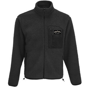 Packshot fleece jacket Black