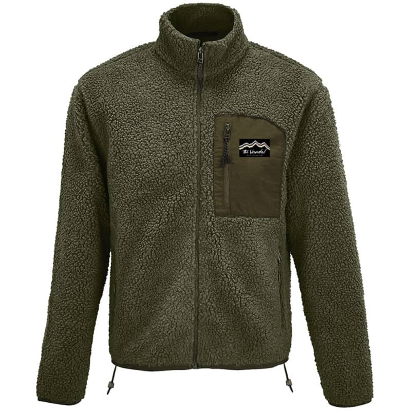 Packshot fleece jacket Khaki