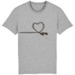 He(Art) for racing in the Mud T-shirt - XS, Heather Grey
