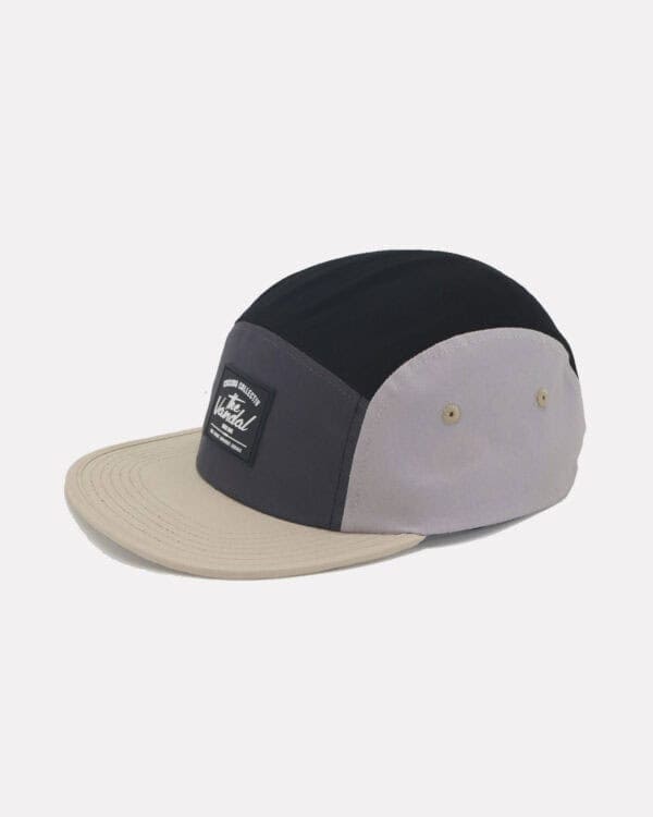 Casquette 5 panneaux Noir/gris