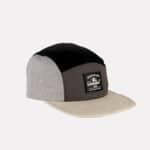 Casquette 5 panneaux Noir/gris