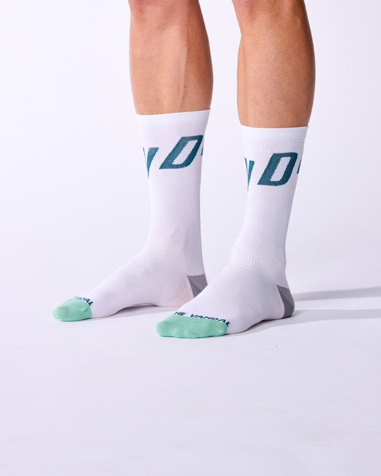 Logo performance sokken white