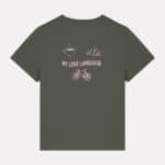 My Love Language T-shirt - XS, khaki