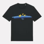 T-shirt unisexe à rayures - XS, noir